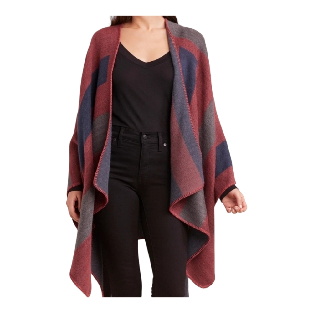 BB DAKOTA X Fab Fit Fun Mulberry Poncho.